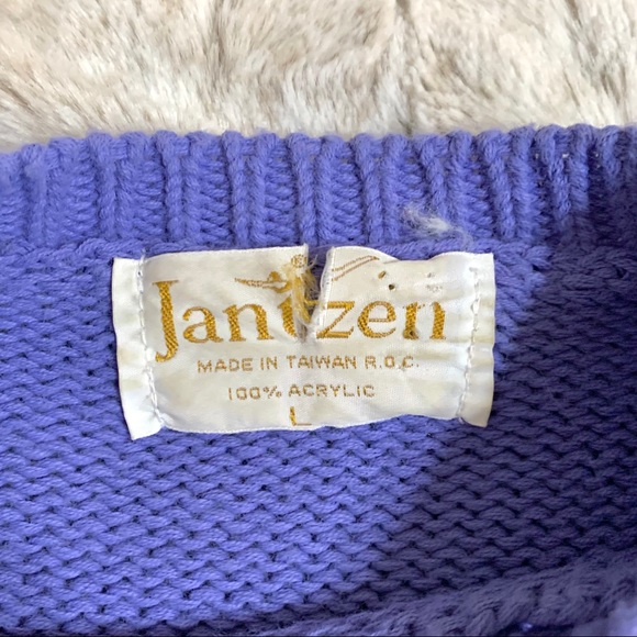 Vintage Nautical Striped Anchor Knit Sweater Top - Picture 6 of 13